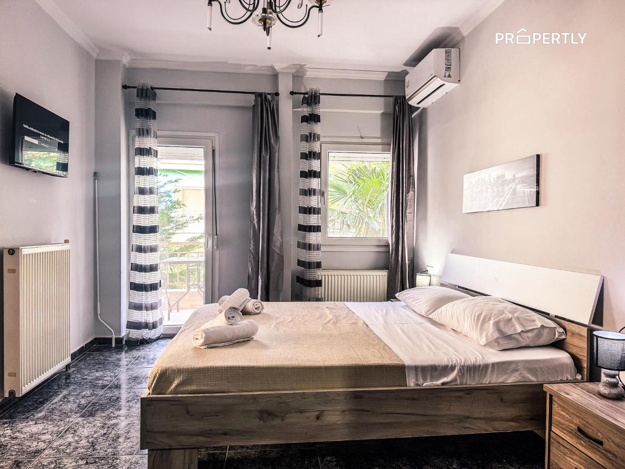 Seaside Retreat #Propertly Apartment Nea Kallikrateia Luaran gambar